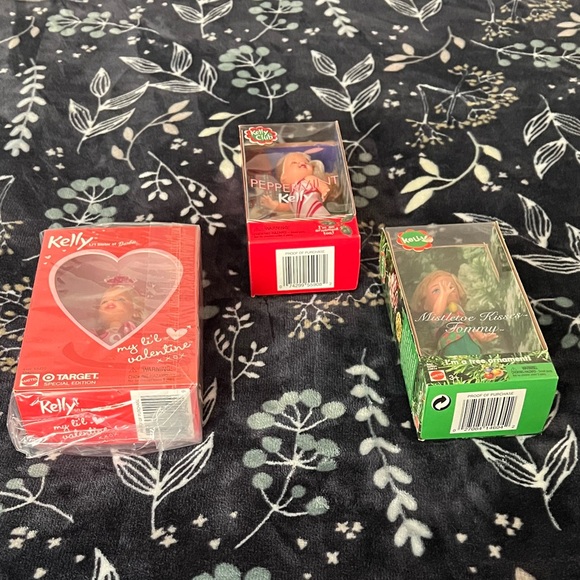 Lot of 3 Vintage 90s “Kelly” Barbie Doll Ornaments - Christmas & Valentines Day. - Picture 5 of 5